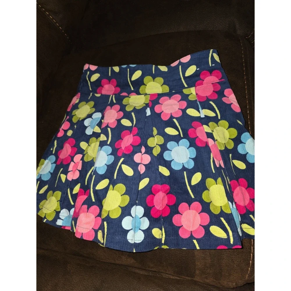 Gymboree smart and sweet blue top size 9 floral skort size 10 back to school
